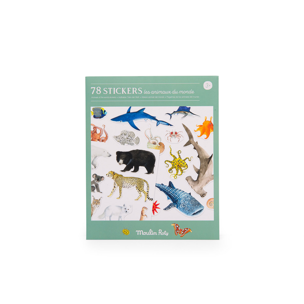 Moulin Roty - Autour Du Monde Stickers 78pc