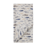 LouLou Lollipop - Muslin Swaddle - Sharks