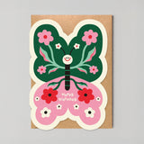 Shaped Butterfly Happy Birthday Card by Edyta Demurat