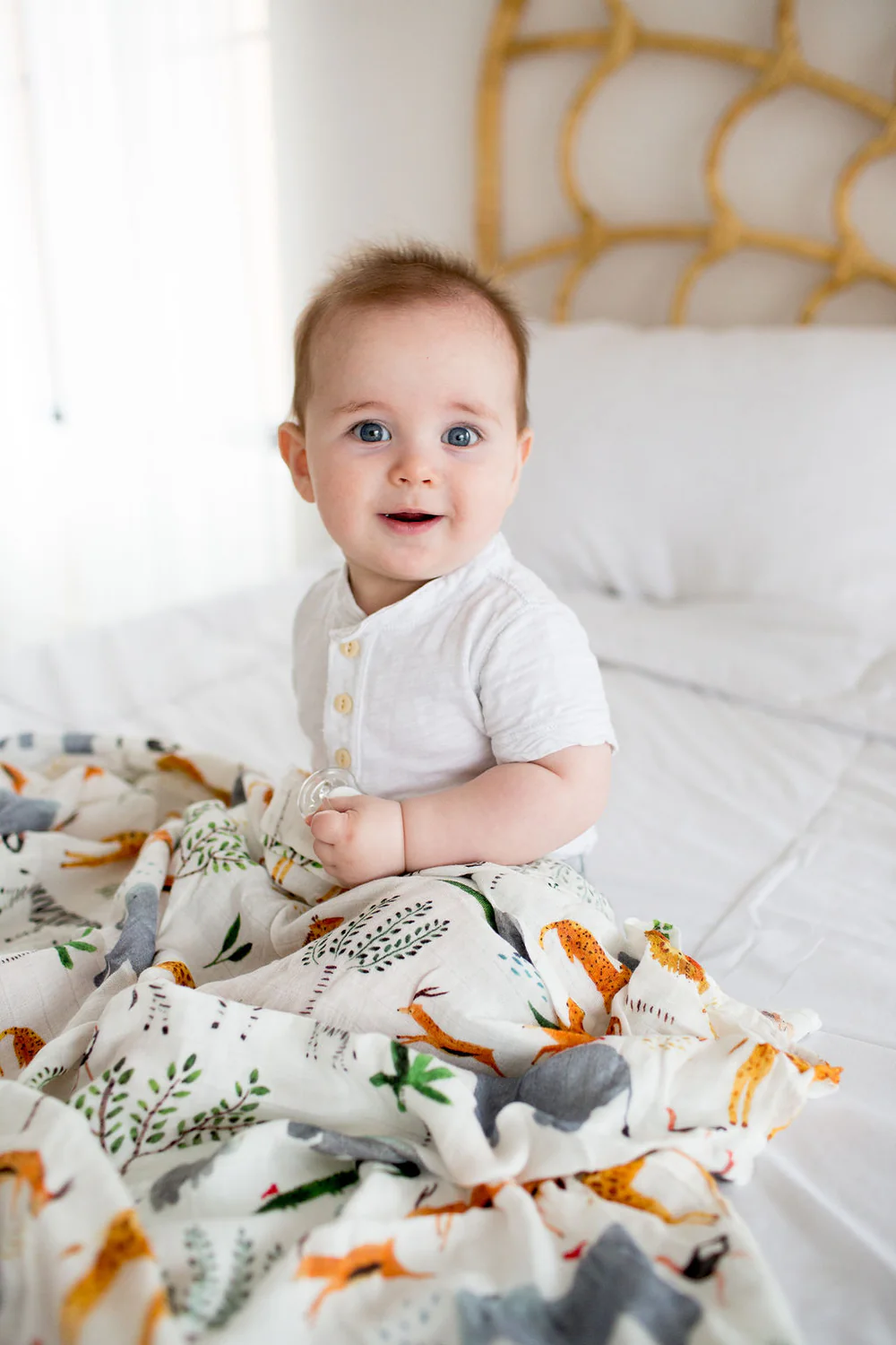 LouLou Lollipop - Muslin Swaddle - Safari Jungle