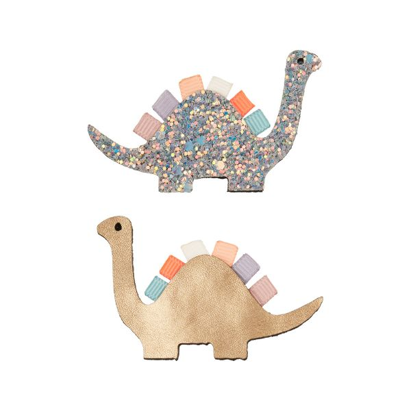 Mimi & Lula - Doodle Dino Ribbon Clips