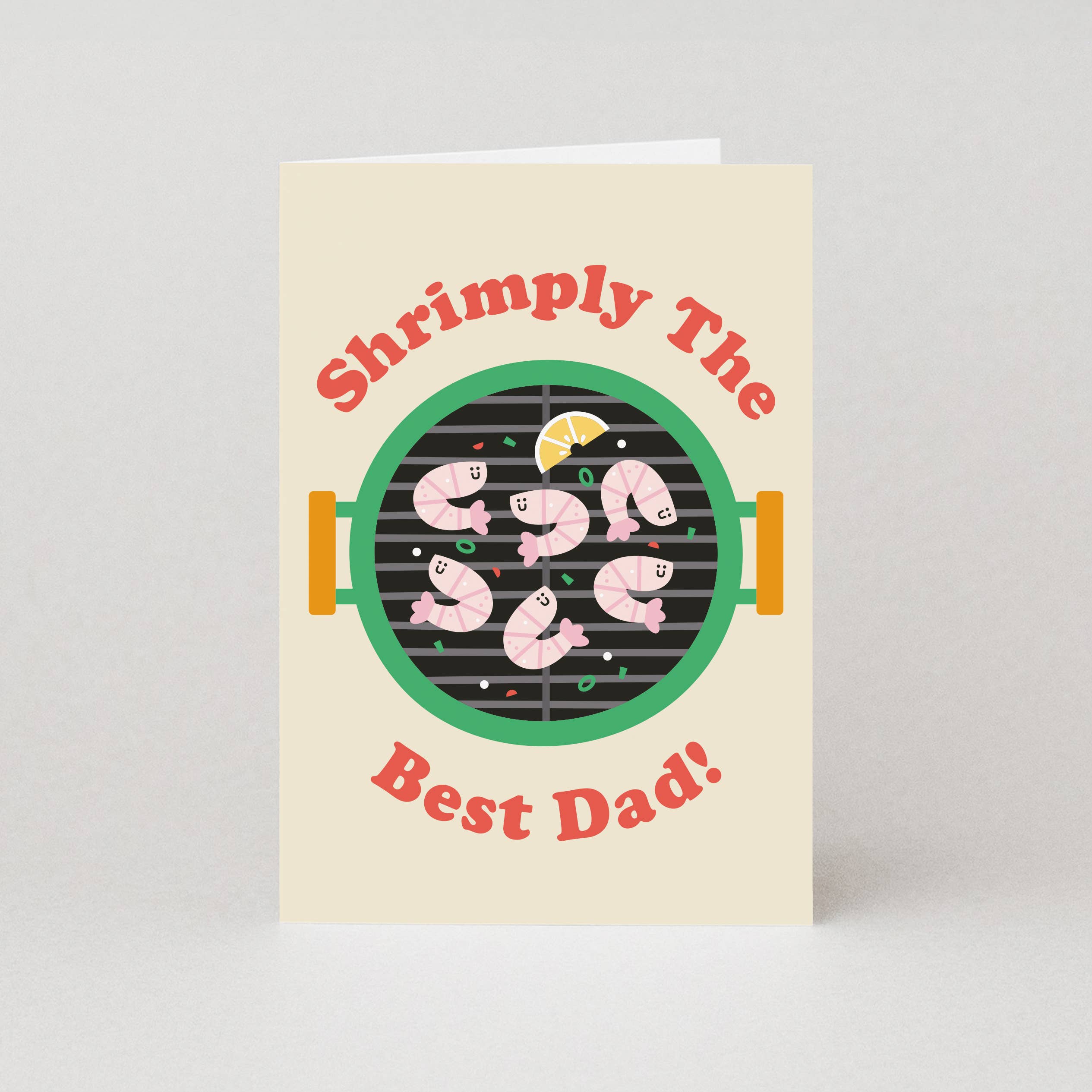 Shrimply The Best Dad Card