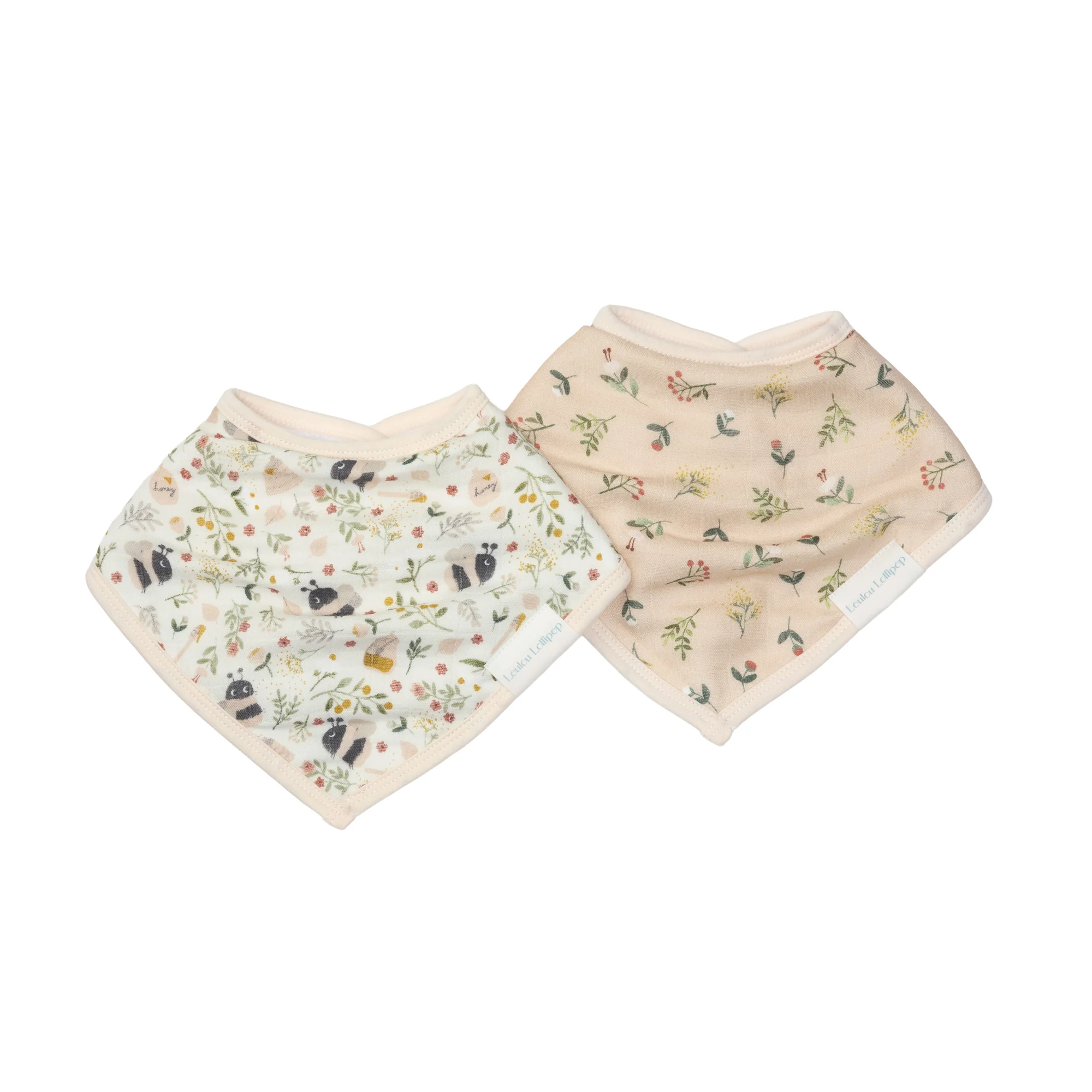 LouLou Lollipop - Bandana Bib Set - 2 Pack - Bumble Bees