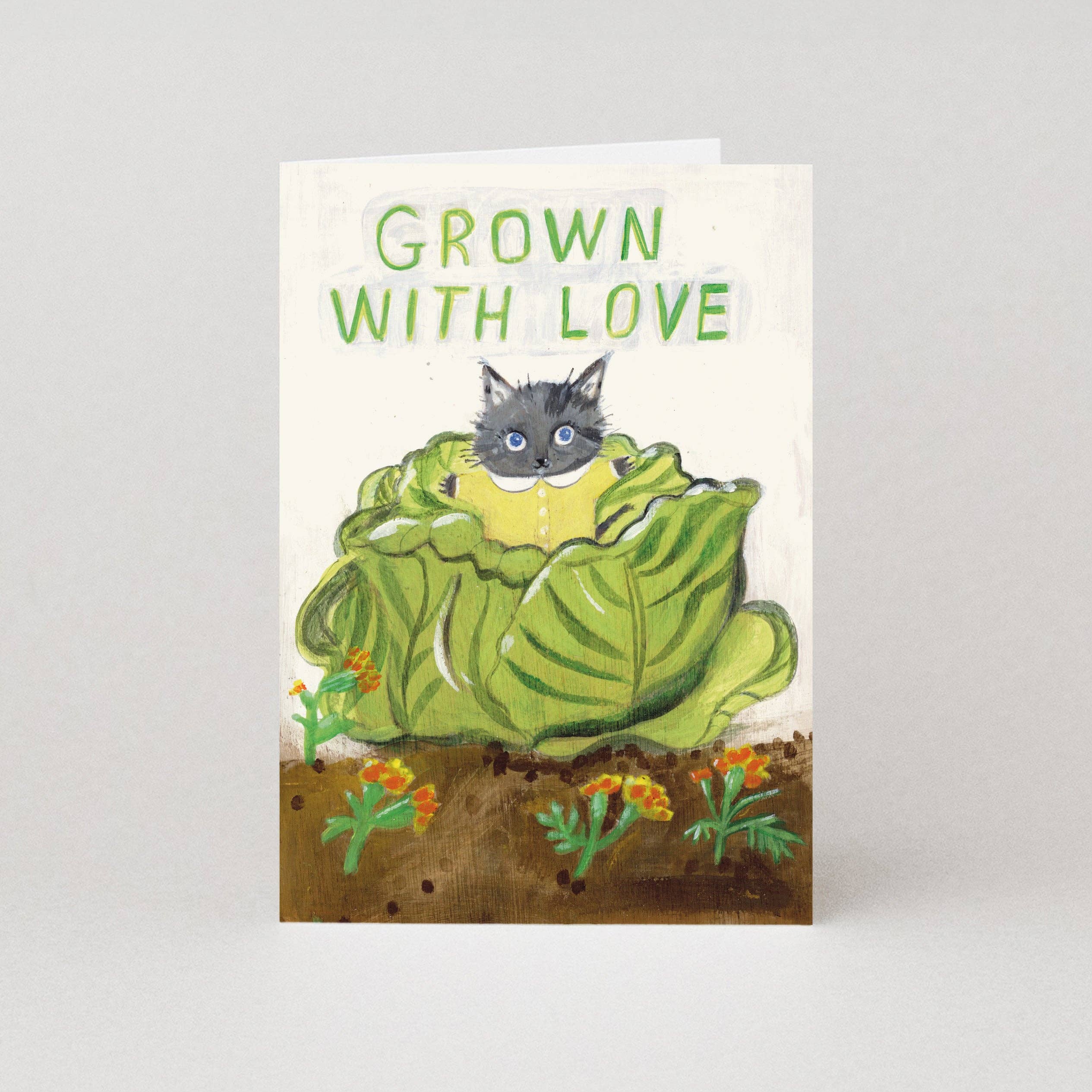 Cabbage New Baby Card