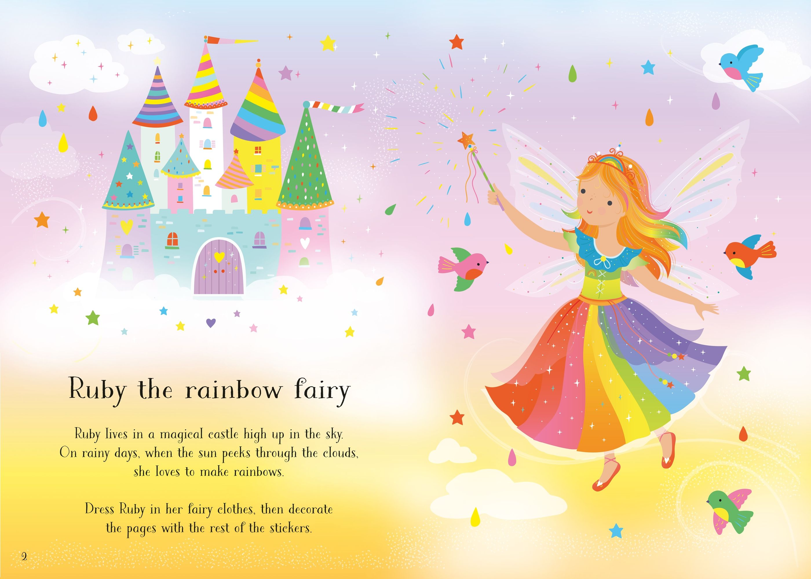 Little Sticker Dolly Dressing - Rainbow Fairy