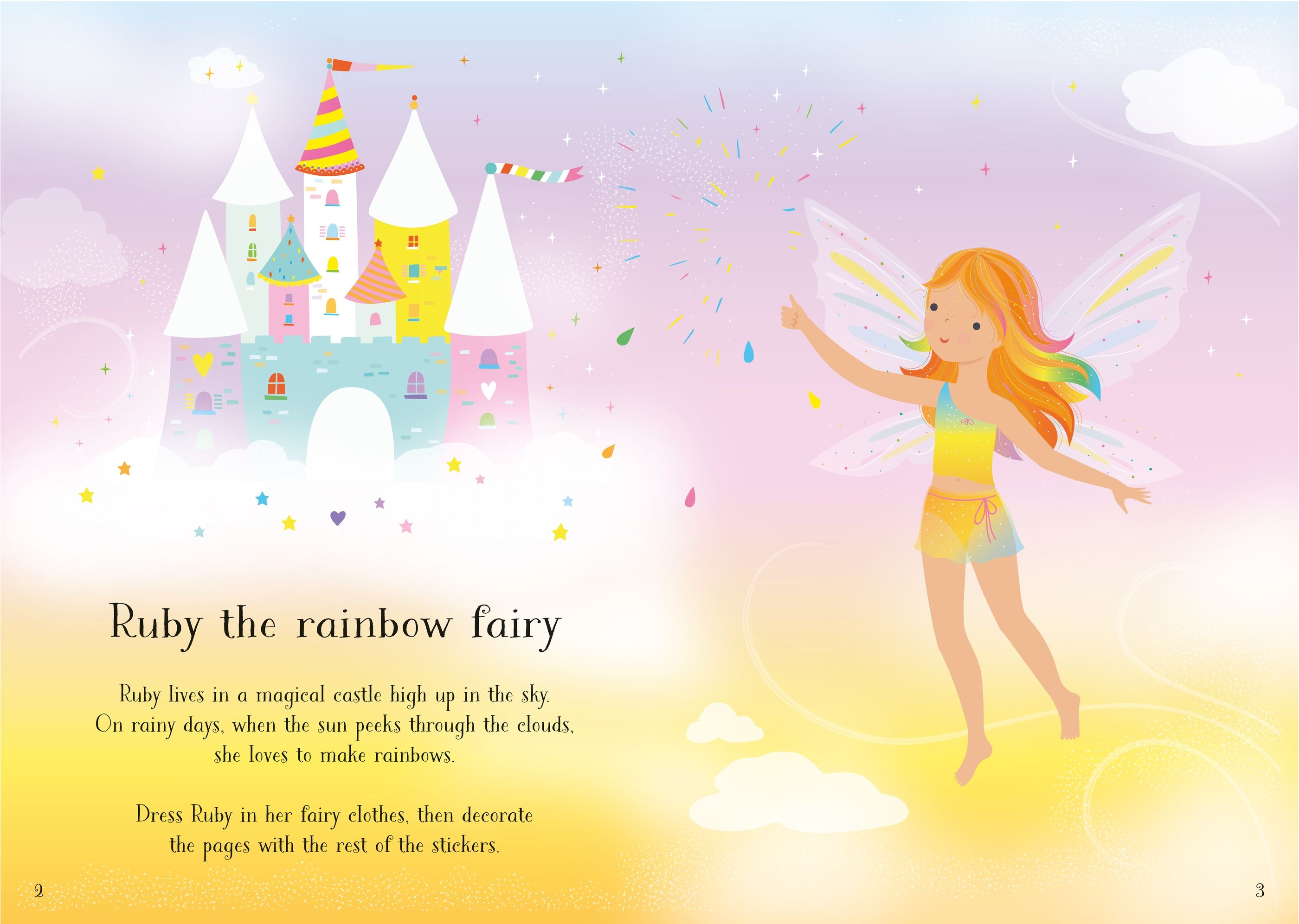 Little Sticker Dolly Dressing - Rainbow Fairy
