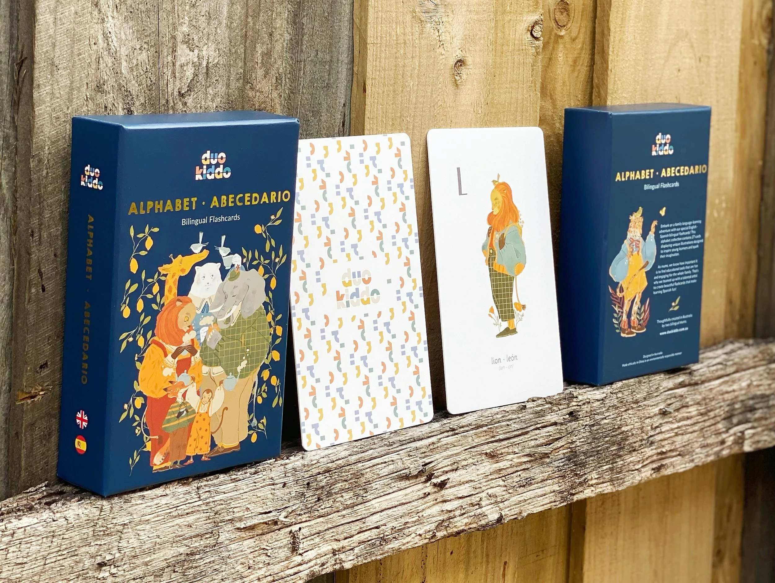 Alphabet Abecedario - Bilingual Flashcards English/Spanish