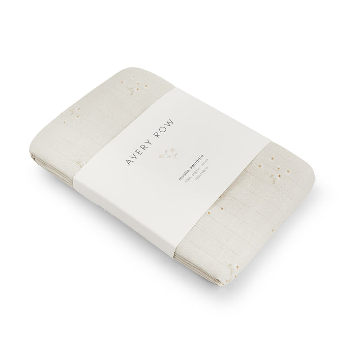 Avery Row - Muslin Swaddle - Wild Chamomile