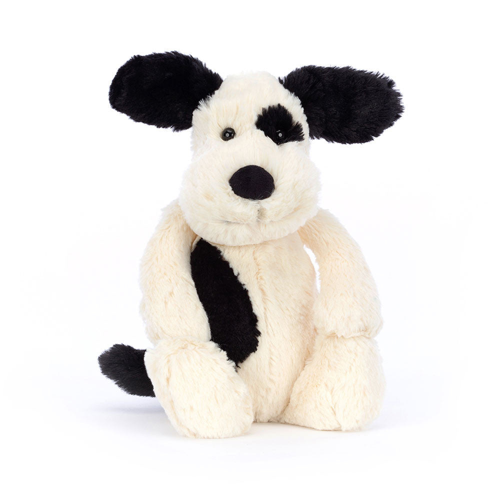 Jellycat - Bashful Black & Cream Puppy - Medium