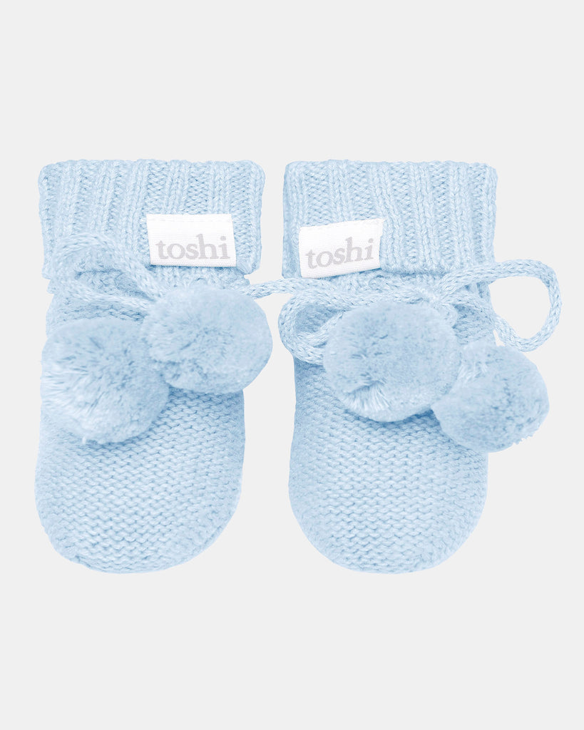 Toshi - Organic Booties Marley - Bluebird