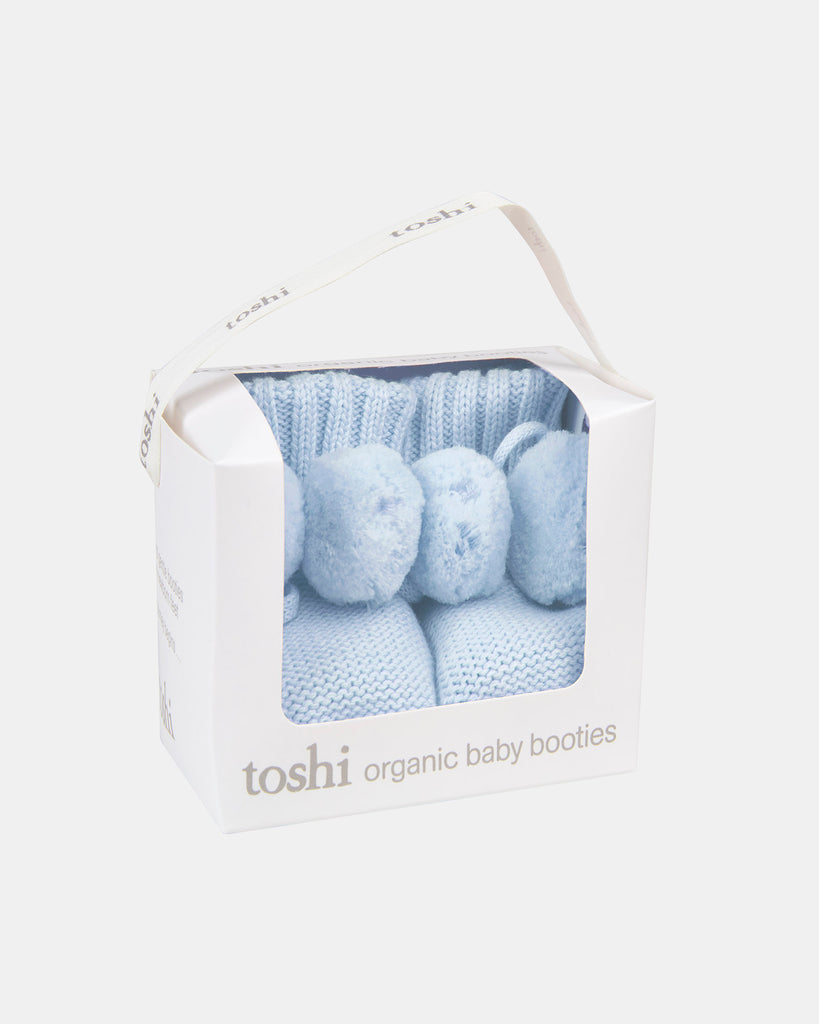 Toshi - Organic Booties Marley - Bluebird