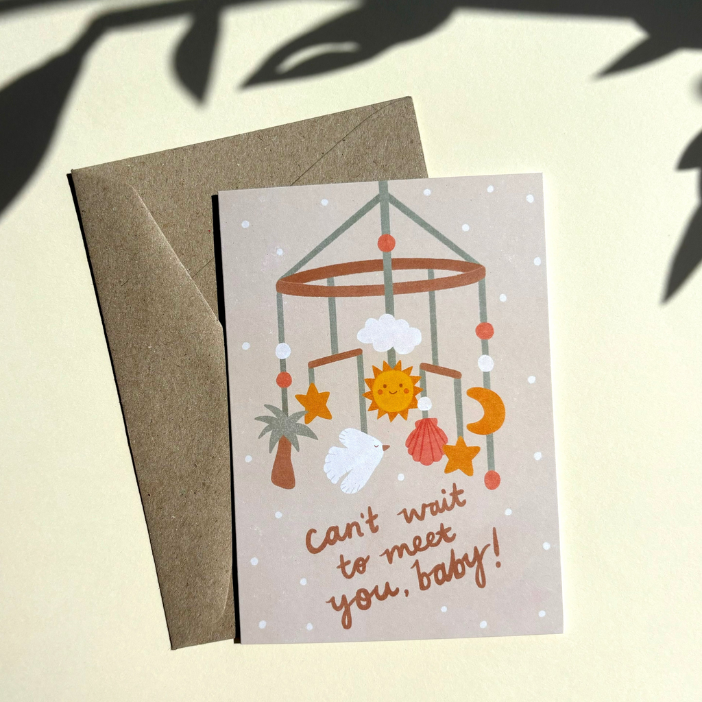Lauren Sissons Studio - Can't Wait to Meet You Baby Card