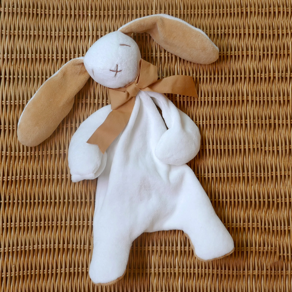 Bunny Comforter 30cm - Biscuit/White