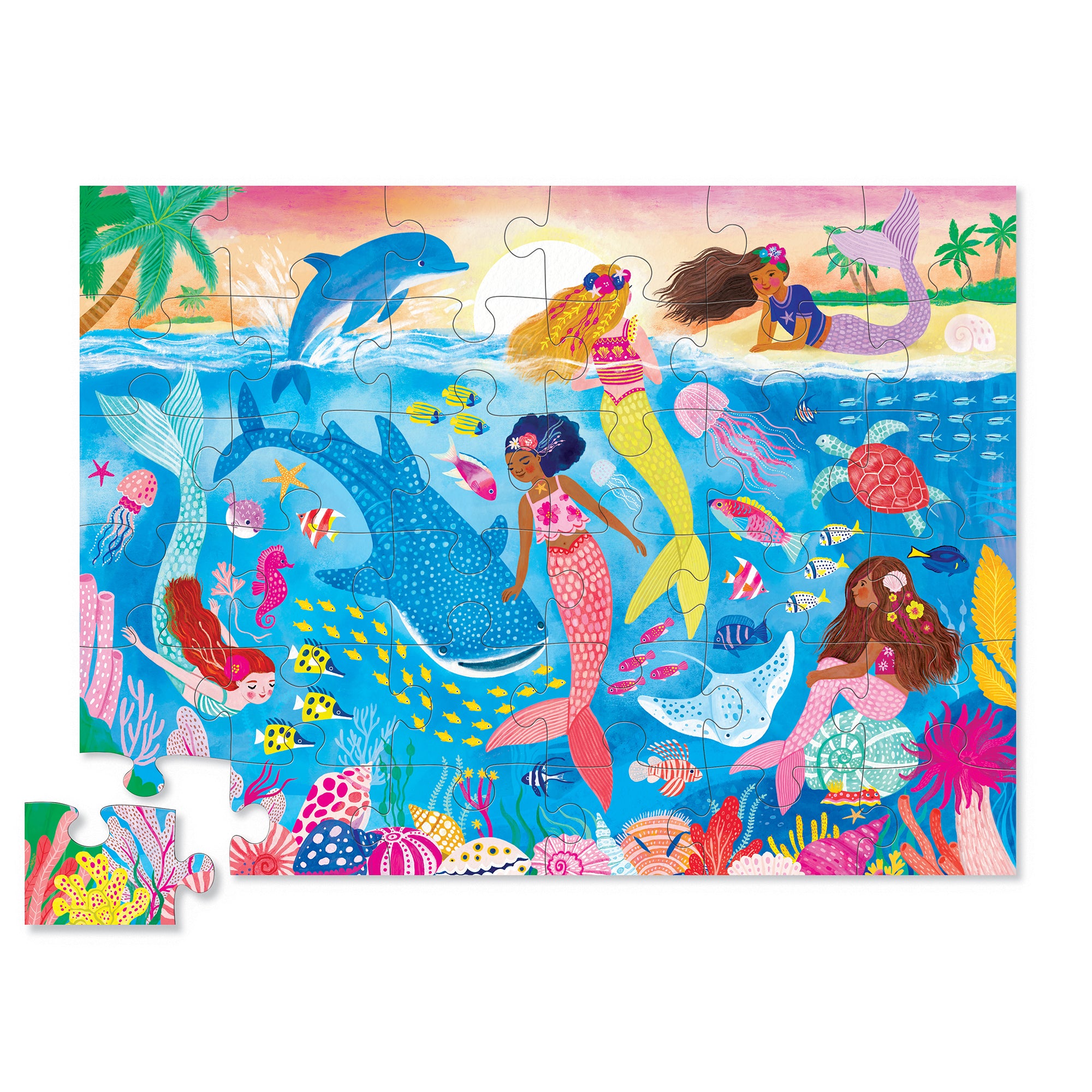 Crocodile Creek - Classic Floor Puzzle 36pc - Mermaid Dreams