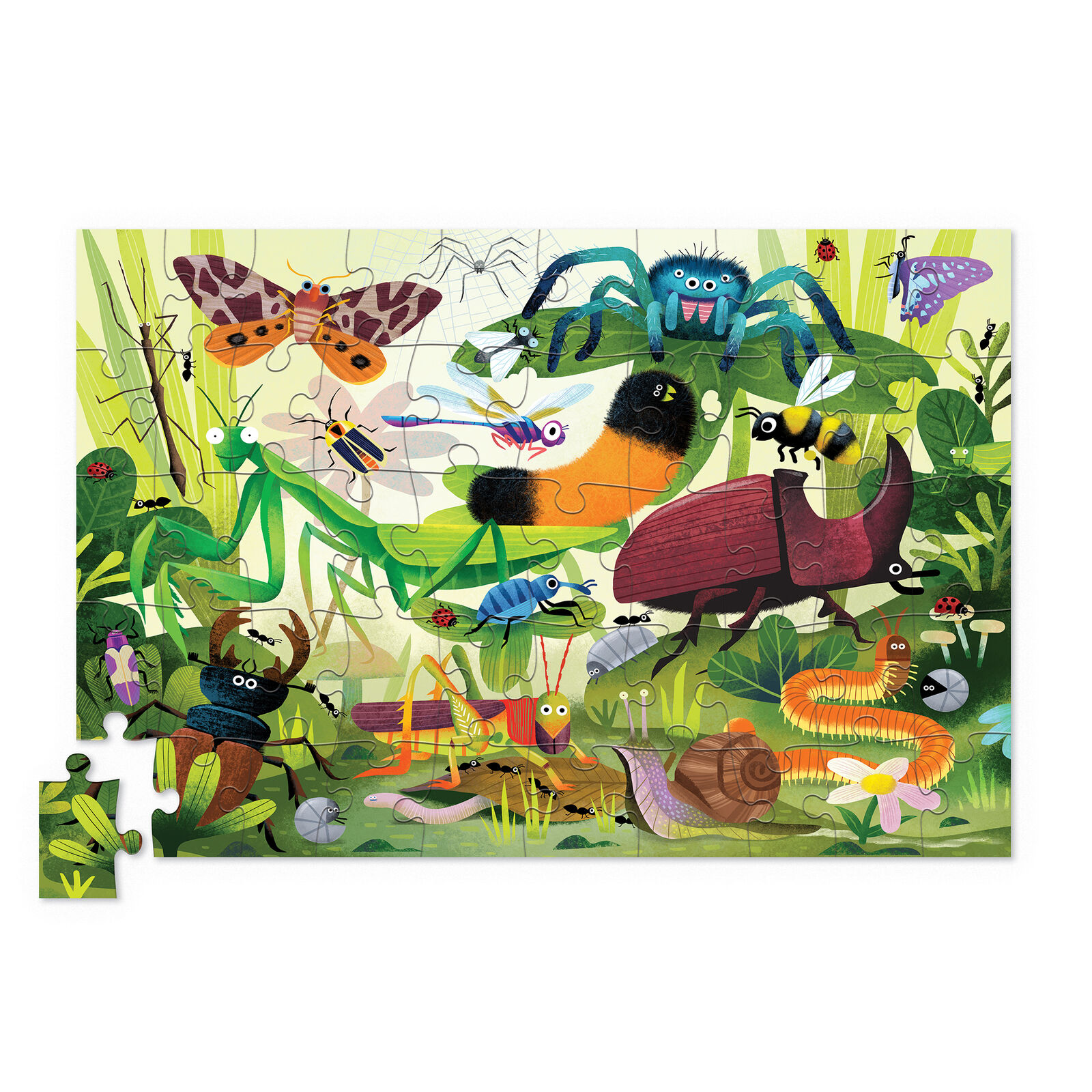 Crocodile Creek - Holographic Puzzle 50pc - Backyard Bugs