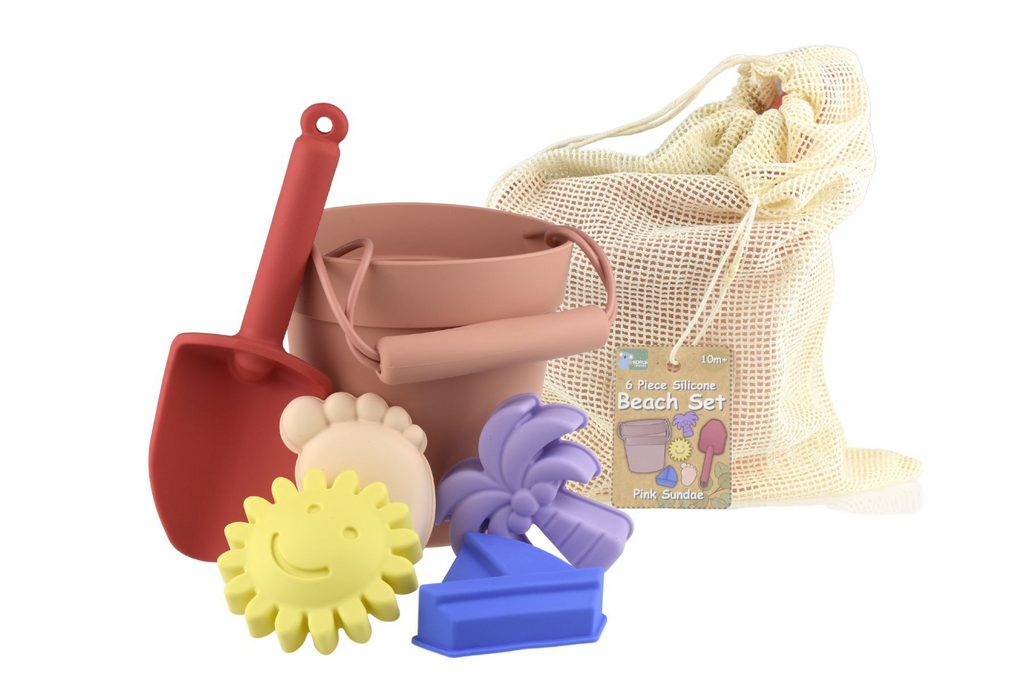 Silicone Beach Set 6pc - Pink Sundae