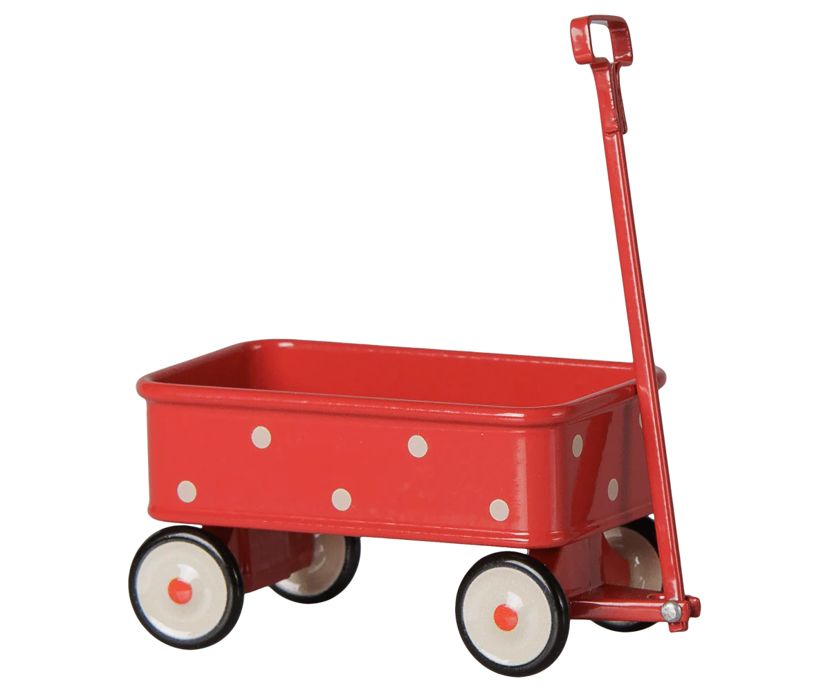 Maileg - Wagon Mouse - Red - PRE ORDER DUE LATE SEPTEMBER