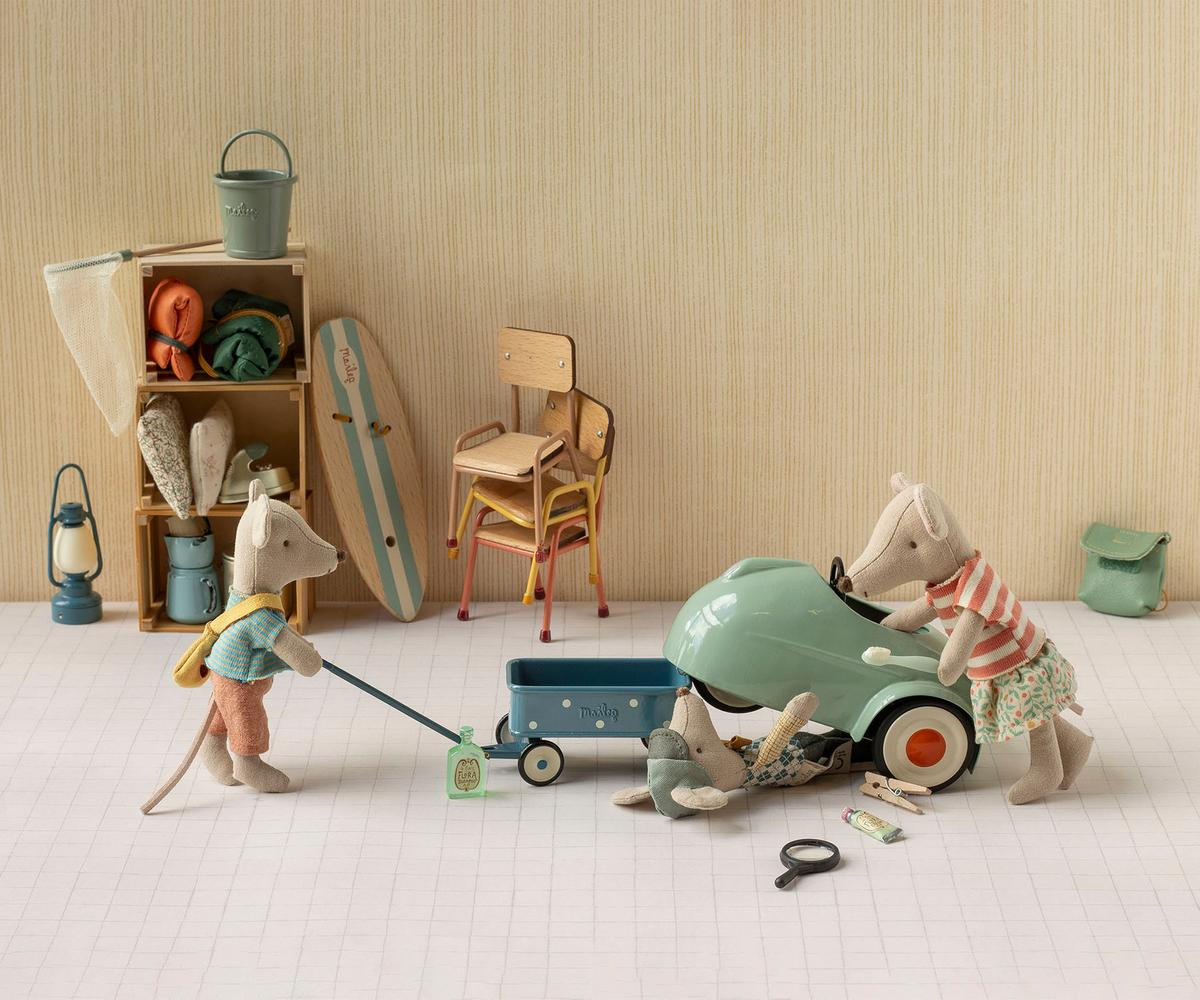 Maileg - Car Mouse - Mint
