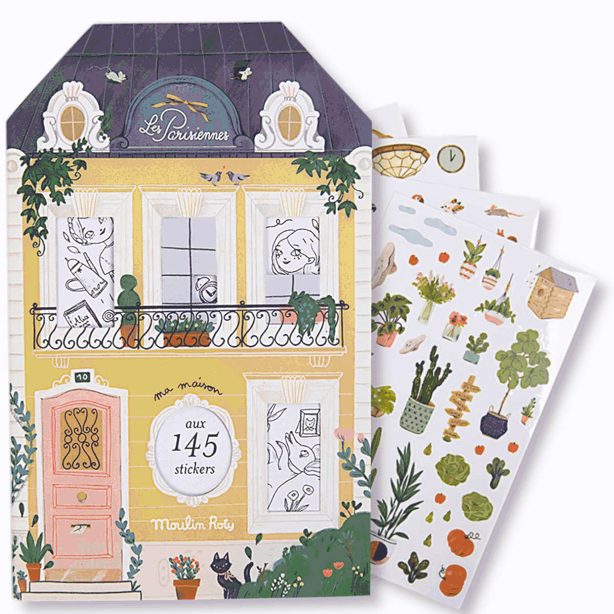 Moulin Roty - Les Parisiennes Colouring & Sticker Book