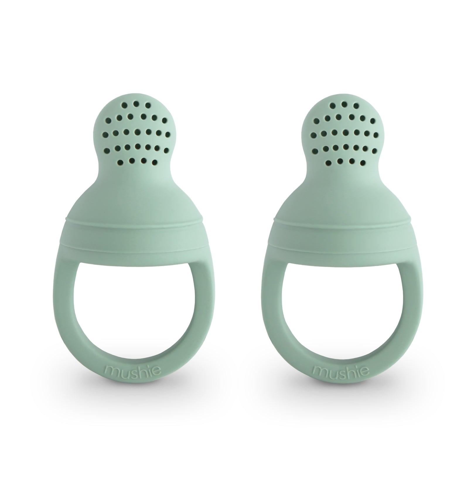 Mushie - Silicone Fresh Food Feeder 2pk - Cambridge Blue