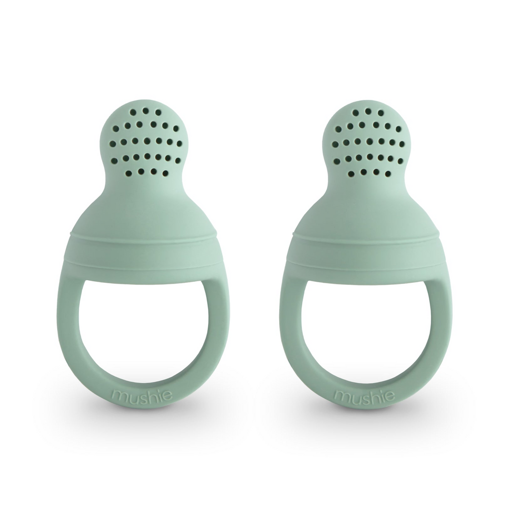 Mushie - Silicone Fresh Food Feeder 2pk - Cambridge Blue