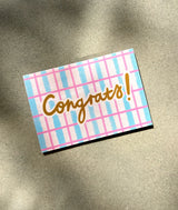 Lauren Sissons Studio - Congrats Pattern Mini Card