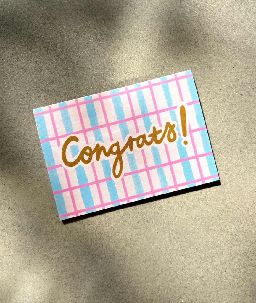 Lauren Sissons Studio - Congrats Pattern Mini Card