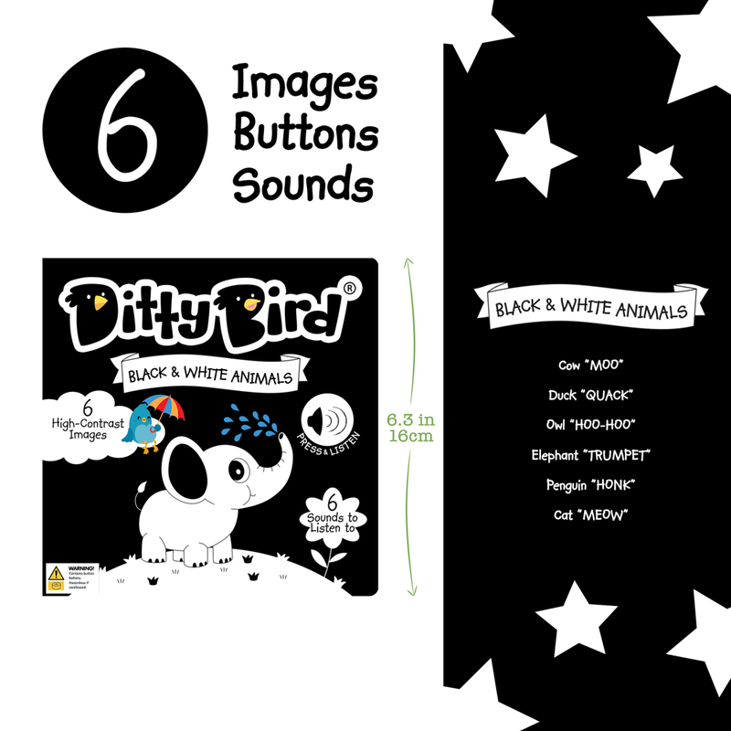 Ditty Bird - Black & White Animals
