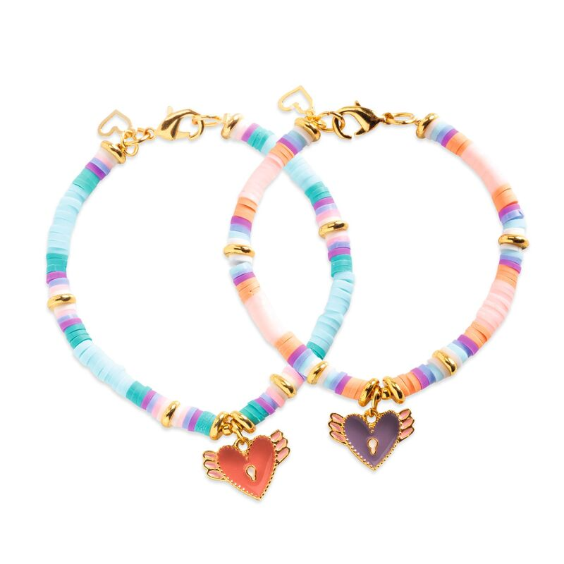 You & Me Heishi Beads Set - Hearts
