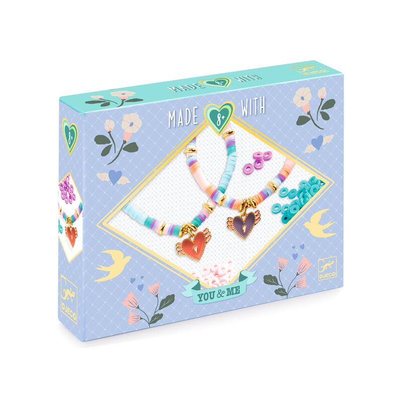 You & Me Heishi Beads Set - Hearts