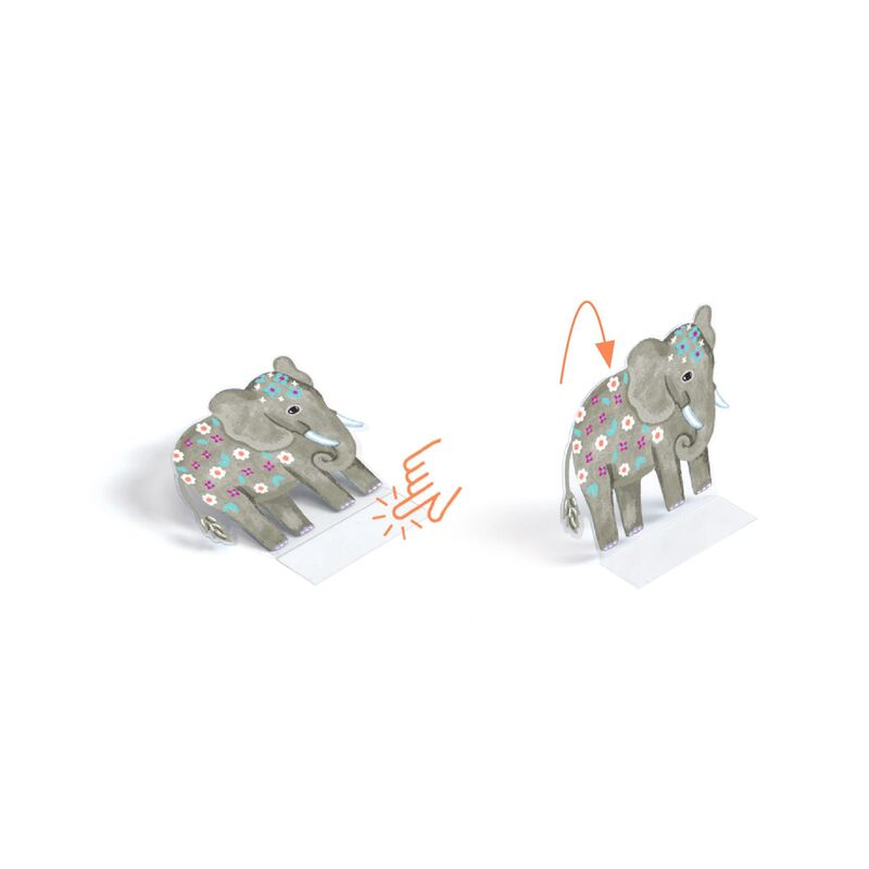 Djeco - Animals 80 pc Lift-Up Stickers