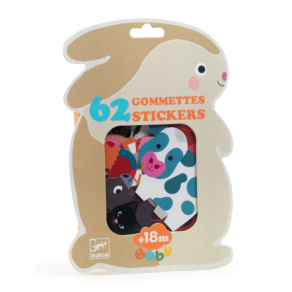 Stickers - Farm Animals 62pc