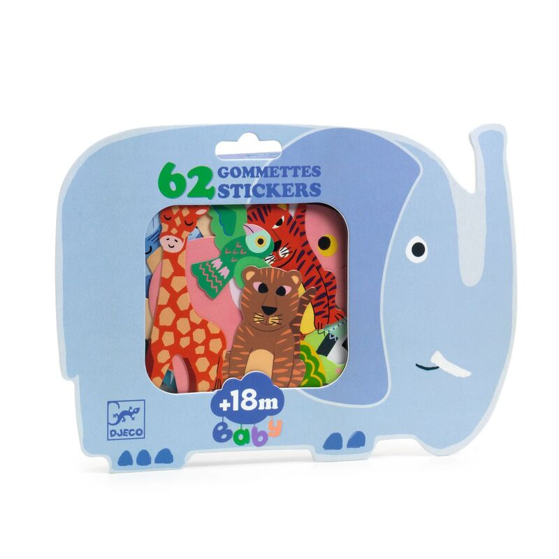 Stickers - Safari Animals 62pc