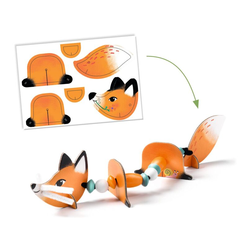 Djeco - Threading - Cute Animals