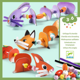 Djeco - Threading - Cute Animals