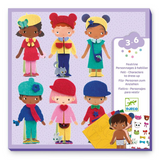 Djeco - Felt Sticker Dress Ups