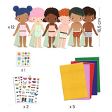 Djeco - Felt Sticker Dress Ups