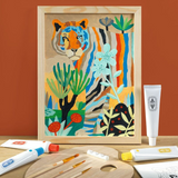 Djeco - Atelier 22 - Tiger Canvas Painting Kit