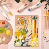 Djeco - Atelier 22 - Tiger Canvas Painting Kit