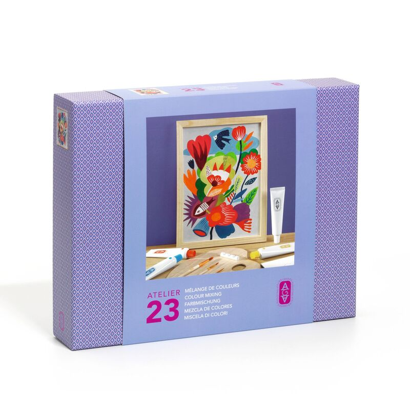 Djeco - Atelier 23 - Abstract Canvas Painting Kit