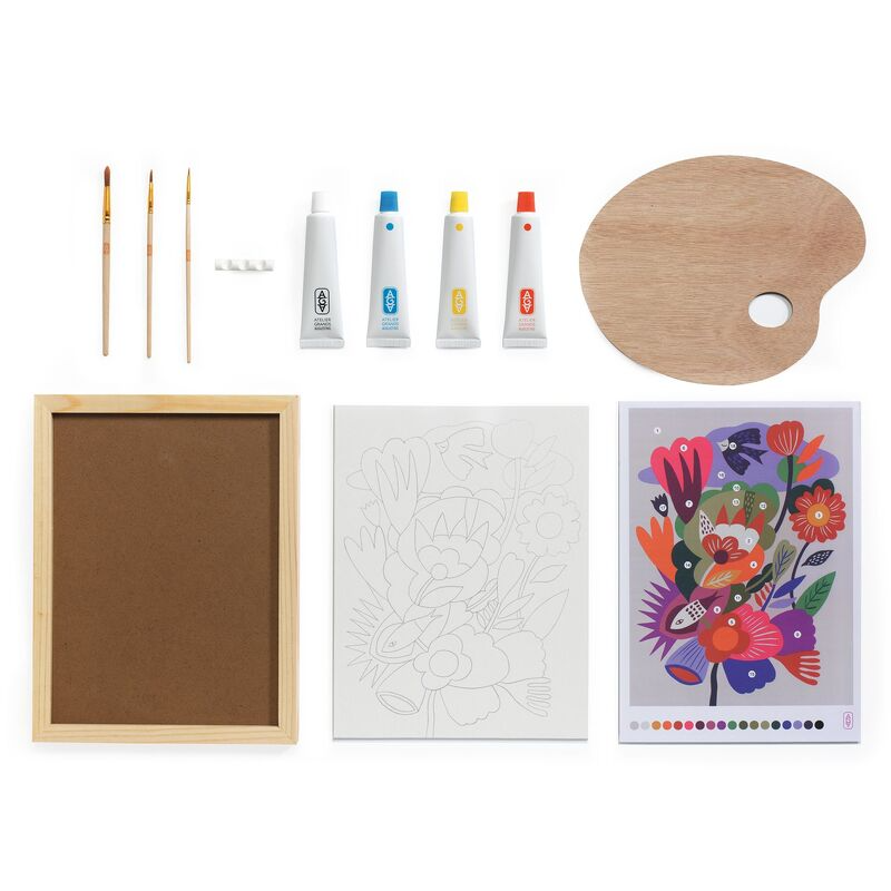Djeco - Atelier 23 - Abstract Canvas Painting Kit