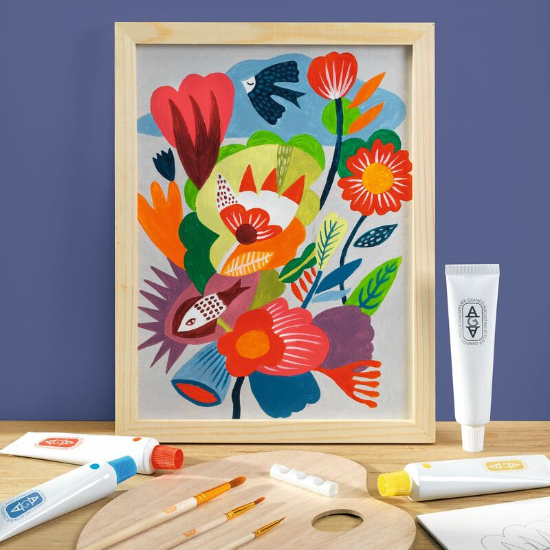 Djeco - Atelier 23 - Abstract Canvas Painting Kit