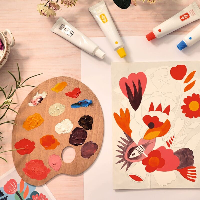 Djeco - Atelier 23 - Abstract Canvas Painting Kit