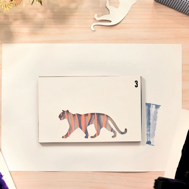 Djeco - Atelier 47 - Panther Gel Painting Kit