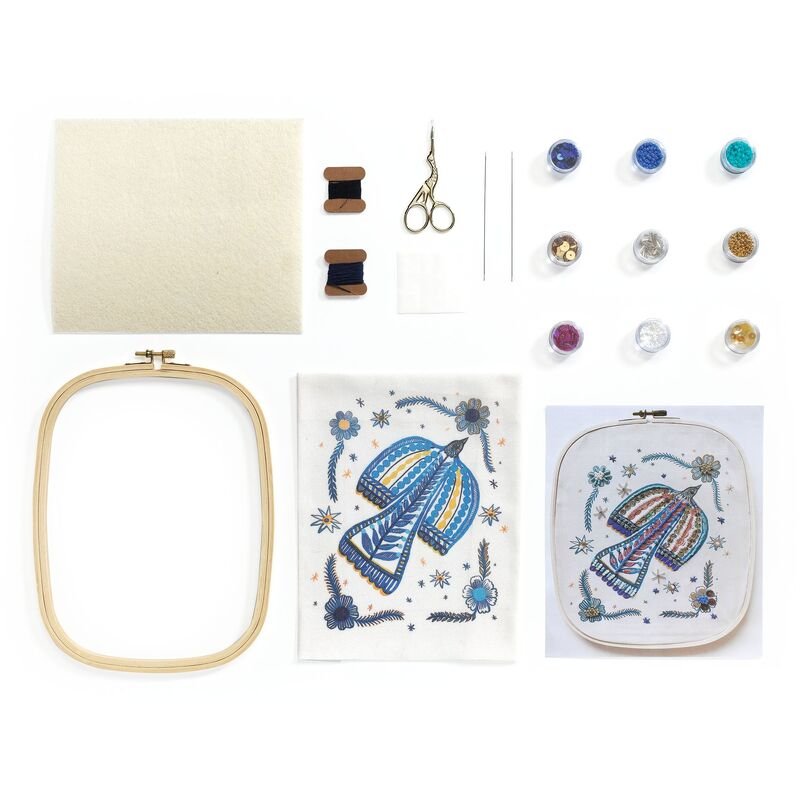 Djeco - Atelier 59 - Bird Beadwork Embroidery Kit