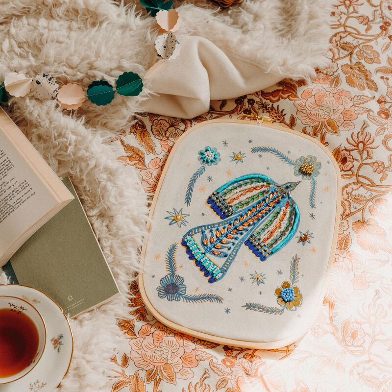 Djeco - Atelier 59 - Bird Beadwork Embroidery Kit