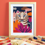 Djeco - Atelier 64 - Tiger Needlepoint Kit