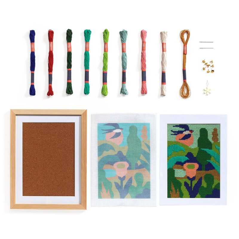 Djeco - Atelier 65 - Garden Needlepoint Kit
