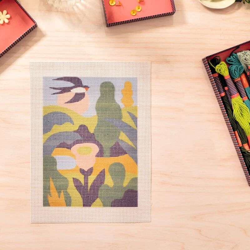 Djeco - Atelier 65 - Garden Needlepoint Kit
