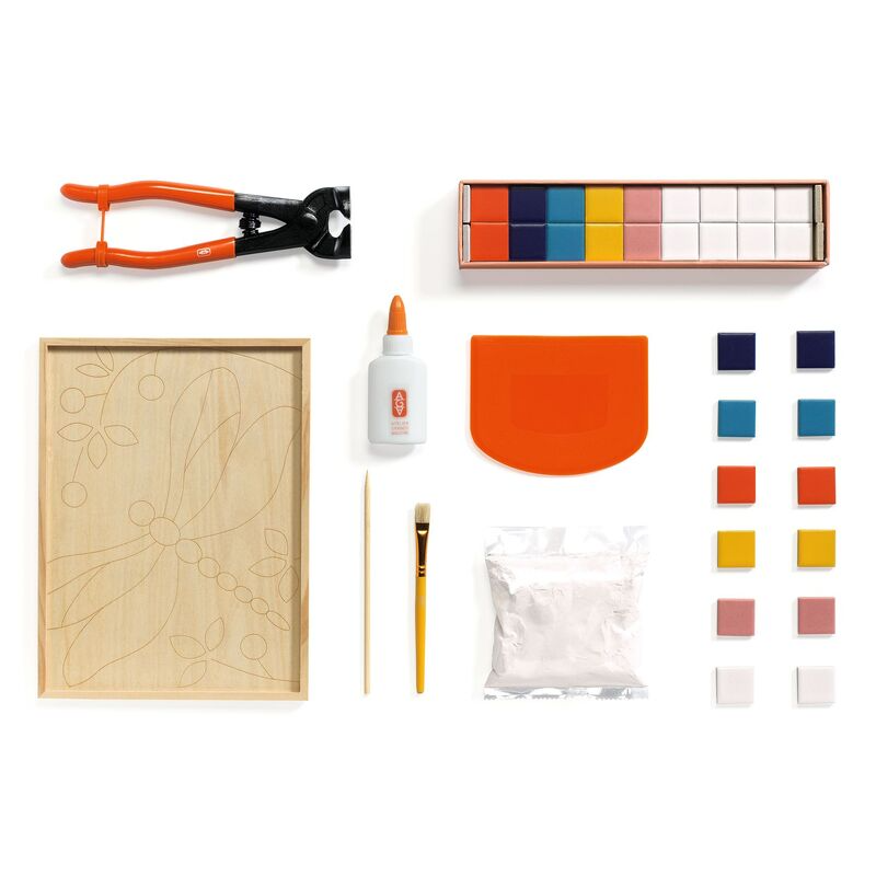 Djeco - Atelier 72 - Dragonfly Mosaic Art Kit